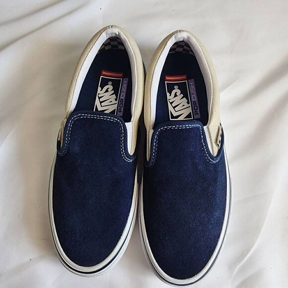 Vans Skate Slip On Dress Blues Turtledove Size Men's 5 Women's 7 - Picture 8 of 13
